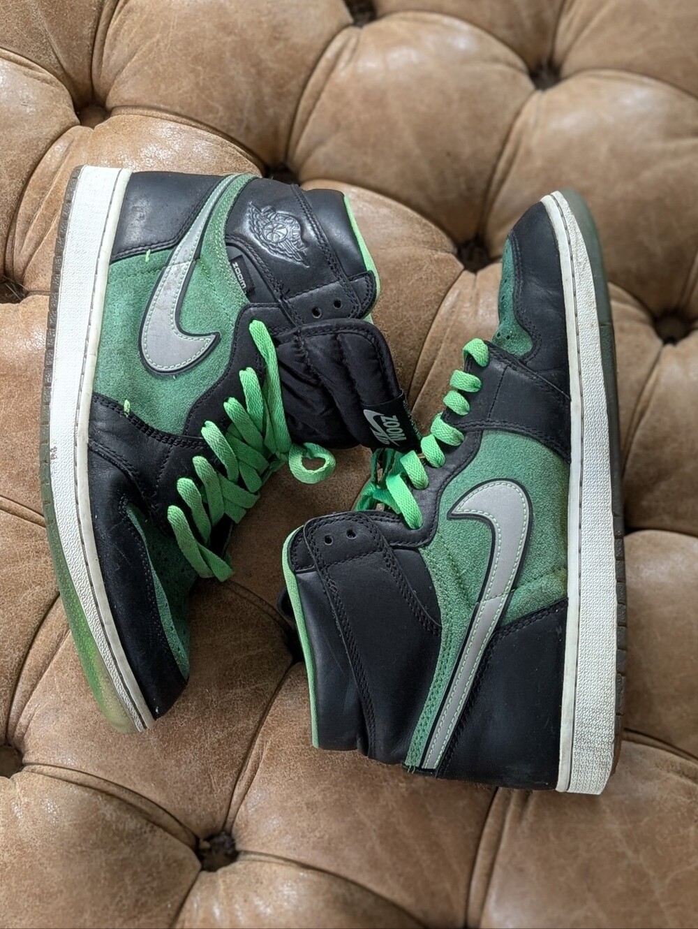 Nike Air Jordan 1 Zoom High Zen Green Men's Sneakers Size 11